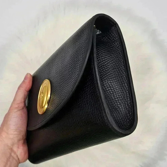 Dior Black Grained  Leather Clutch - Picture 8 of 16